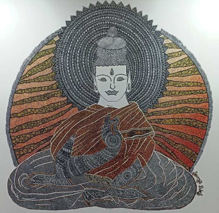 Mapping the Sacred - Soumya Dubey’s Visual Language of Geometry Making Buddha Smile