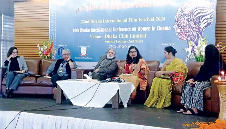Distinguished Panellists at the 10th Dhaka International Conference on Women in Cinema 2024