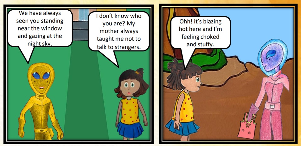 Changing Expressions (MAKING OF A GRAPHIC NOVEL MANUAL; Courtesy - CBSE)