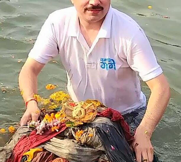 Rajesh Shukla, the Convener of the Namami Gange Department in the BJP's Kashi Region