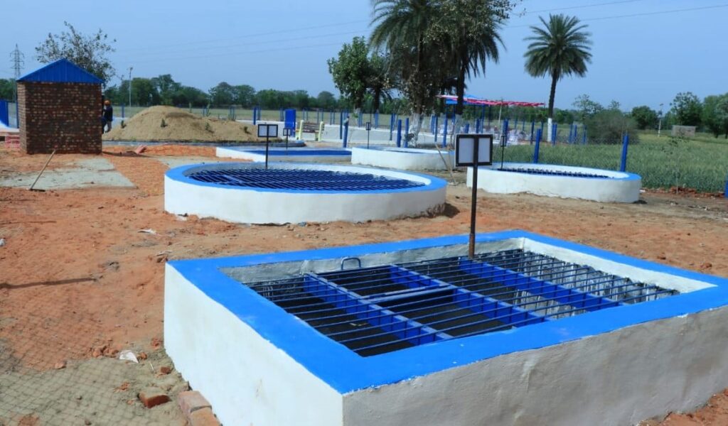 40K L Wastewater Recycling Pond Developed by ABGUS in Punjab in Collaboration with Unilever