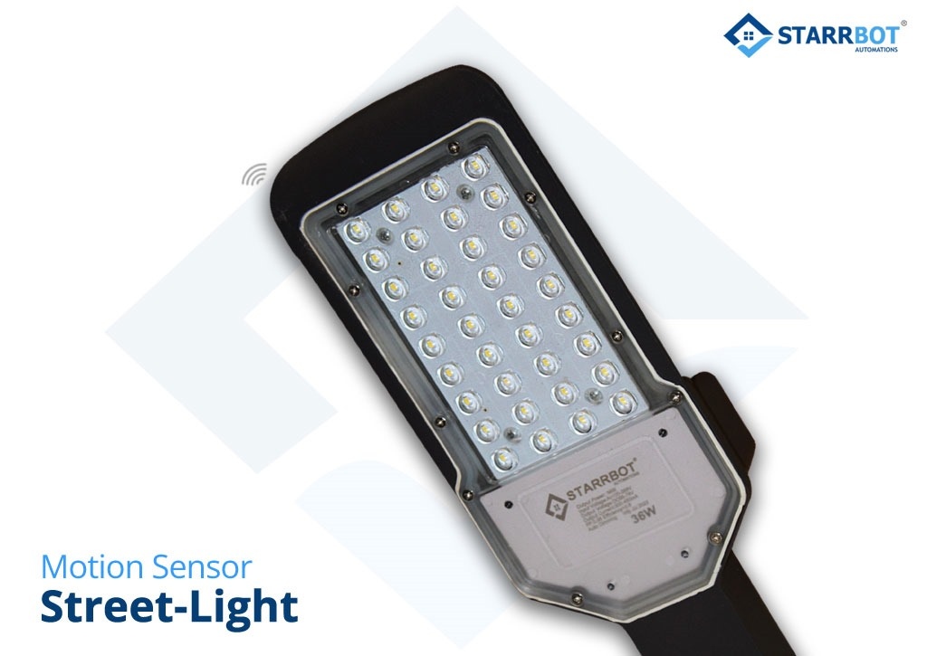 StarrBot Motion Sensor Street Light - Illuminating Roads Intelligently