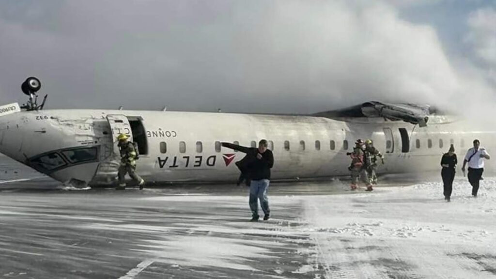 Delta Air Lines Plane Crash Lands in Toronto; 18 Injured