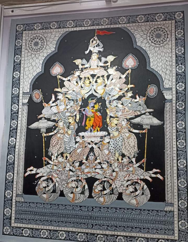 Painting with Belief - The Panegyrical Precision of Pattachitra Depicting the Devine Portrayal of Radha and Krishna
