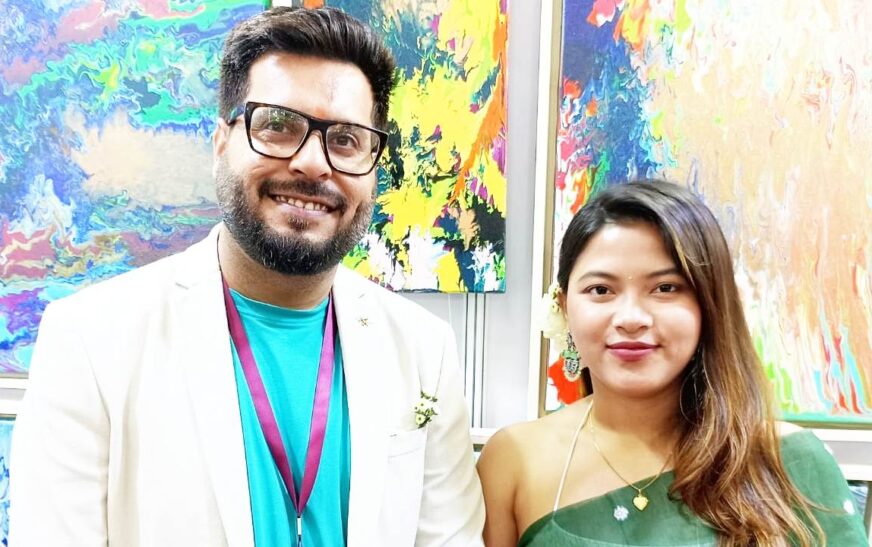 Dissolving Boundaries: Dance of Colours and Emotions