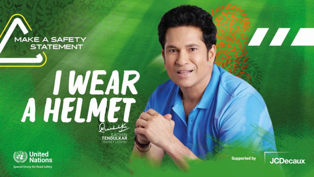 Sachin Tendulkar Joins UN Drive to Promote Road Safety in India
